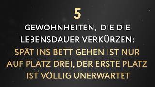 Sind Sie 6070 Meiden Sie diese 5 Gewohnheiten für mehr Gesundheit und eine längere Lebensdauer [upl. by Aleunam]