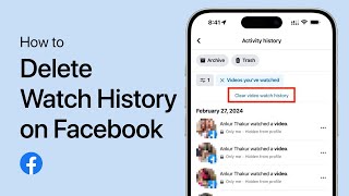 How To Delete Facebook Watch History Permanently  Easy Guide [upl. by Cleopatra]