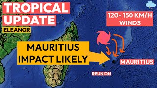 Cyclone Eleanor to Impact Mauritius Powerful Winds Expected [upl. by Cadman]