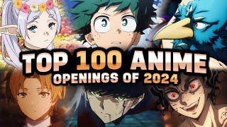 Top 100 Anime Openings of 2024 Party Rank [upl. by Yssirc]