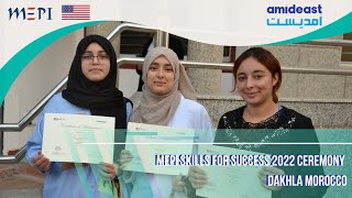 MEPI Skills for Success 2022 ceremony  Dakhla Morocco [upl. by Llertram118]