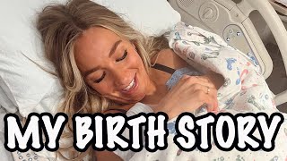 GO into LABOR WITH ME My Birth Story [upl. by Cirdes]