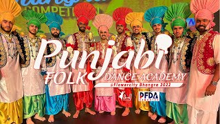 Flower city Bhangra 2022  Punjabi Folk Dance Academy Edmonton  Boys Live Bhangra 2022  PFDA [upl. by Agneta]