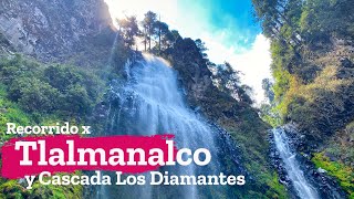 Recorrido por Tlalmanalco y la Cascada Los Diamantes en el parque Dos Aguas en Estado de México [upl. by Navaj]