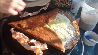 egg bacon cheese crepe  french crepe [upl. by Kylila]