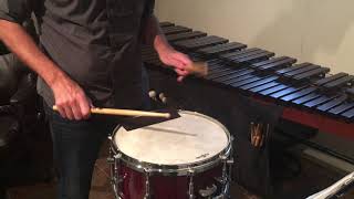 Rudimental Snare Solo No Left Flam 68 by John S Pratt [upl. by Neilson]