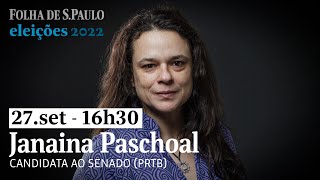 Folha entrevista Janaína Paschoal candidata ao Senado por SP [upl. by Ahsaya]