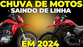 Chuva de Motos Saindo de Linha em 2024 [upl. by Ecinaj]