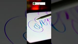 Azma beautiful name wid ipad calligraphy ✨ [upl. by Ellives]