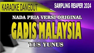 Karaoke Gadis Malaysia nada pria  Yus yunus [upl. by Pacorro]