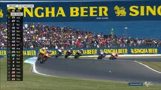 Moto2 2018 Round17 Australia Race  Best Moment [upl. by Eihtak]