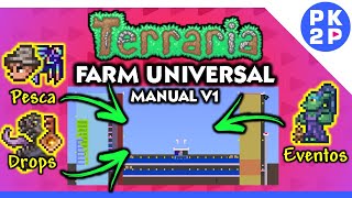 Terraria EXTREMO ► Farm Universal Manual V1  Pesca e Drops em SemiBiomas [upl. by Hoopes]