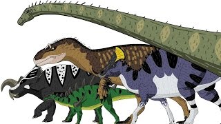 MARCHING DINOSAURS  Animated Size Comparison [upl. by Yllac856]