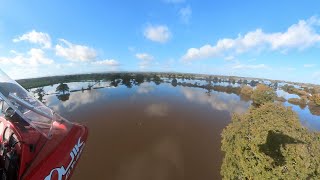 Flying flexwing Flooded fields [upl. by Esirrehc]