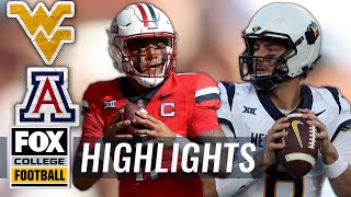 Arizona Wildcats vs West Virginia Mountaineers Highlights  FOX College Football [upl. by Bowden]