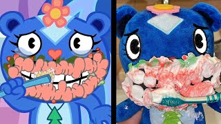 PLUSH TOY HAPPY TREE FRIENDS WISHY WASHY ZERO BUDGET FULL EPISODE [upl. by Ahsiakal]