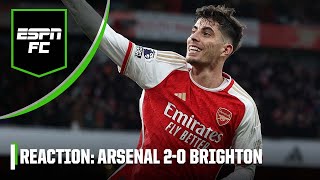 Arsenal 20 Brighton reaction Has Arteta worked out how to get the best of Kai Havertz  ESPN FC [upl. by Lorie]