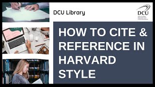 How to cite and reference in Harvard style [upl. by Onitram]