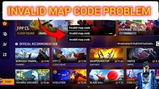 HOW TO FIX INVALID MAP CODE ISSUE IN FREE FIRE  7 [upl. by Ahsias]