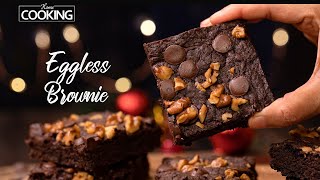 Eggless Brownie Recipe  Chocolate Brownie Recipe  Fudgy Brownies  Dessert Recipe  Brownie Recipe [upl. by Enneibaf]