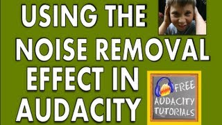 NOISE REMOVAL EFFECT IN AUDACITY [upl. by Robbi]