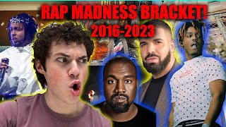 THE ULTIMATE RAP SONG BRACKET  512 SONGS 20162023 [upl. by Barrus673]