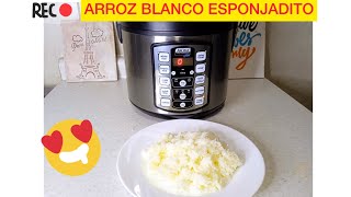 Arroz blanco en olla arrocera aroma  Laura recetas y más [upl. by Annmarie]