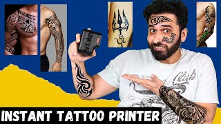 Prinker M  Pain free temporary Instant Skin Tattoo Printer  Born Creator [upl. by Opalina]