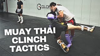 8 Best Muay Thai Clinch Sweeps amp Tactics real time sparring [upl. by Inerney450]