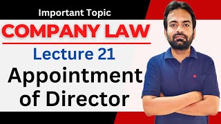 Company law lecture21  Appointment of Director section 152  First Director [upl. by Boylston]