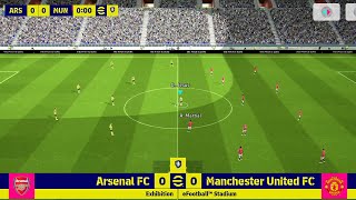 eFOOTBALL PES 2024 MOBILE GAMEPLAY🔥🔥 ARSENAL vs MANCHESTER UNITED [upl. by Hannaoj569]