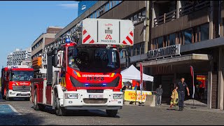 DEPART INCENDIE  POMPIERS DE BRUXELLES PORTES OUVERTES 2024 [upl. by Airekat]