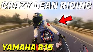 Crazy Lean Riding😍  Yamaha R15😱  Mast boys  trending viralvideo r15v3 rider bike riding [upl. by Eidnew676]