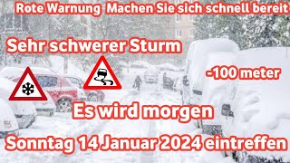 wetter in Deutschland Ein echter Polarsturm wird morgen  über Deutschland fegen Mit viel Schnee [upl. by Theurer]