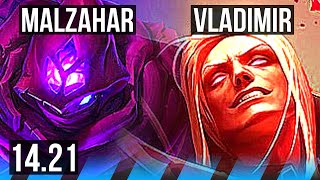 MALZAHAR vs VLADIMIR MID  EUNE Master  1421 [upl. by Rakel477]