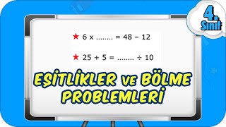 Eşitlikler ve Bölme Problemleri  Bu Konuya Dikkat 📘 4Sınıf Matematik 2023 [upl. by Eldwen3]