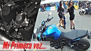 Mi primera vez en una MOTO GRANDE ¡900cc Yamaha MT09 YamahaExperience [upl. by Shaddock]