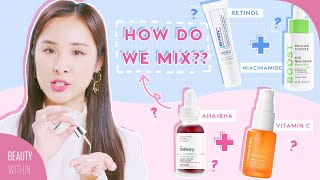 How to Layer Active Ingredients Niacinamide Vitamin C AHABHA Retinols amp More [upl. by Gleason523]