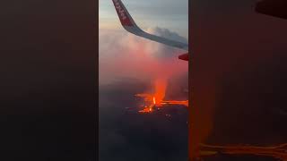 Passengers on an easyJet flight got to see an erupting volcano steamyavnews [upl. by Liagabba]