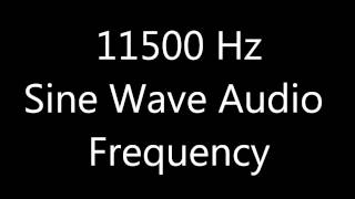 11500 Hz 115 kHz Sine Wave Sound Frequency Tone [upl. by Nivak]