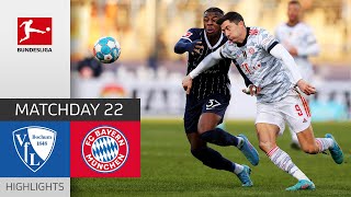 VfL Bochum  FC Bayern München 42  Highlights  Matchday 22 – Bundesliga 202122 [upl. by Aihsekan]