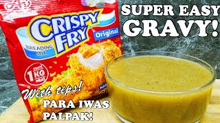 HOW TO MAKE GRAVY USING CRISPY FRY BREADING MIX GRAVY HACK [upl. by Josi]