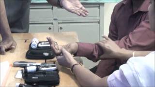 How to use Glucometer Malayalam video by jothydev [upl. by Devitt670]