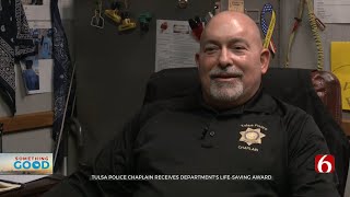 Tulsa Police Chaplain Receives Departments LifeSaving Award [upl. by Goldston]