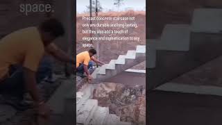 PRECAST CONCRETE staircase makes construction easier and quicker with high durability shorts [upl. by Hiamerej]