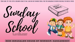 Sunday School by Dr Elisheba Andrew  Gods Hand Maiden  Sangareddy  25022024 [upl. by Relyat919]