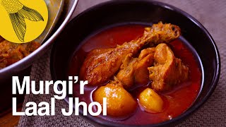 Murgir Laal Jhol—a fiery red Bengali chicken curry [upl. by Kezer]