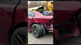 Is this scatpack salvageable automobile srt challenger supercharged hellcat dodgechargersrt [upl. by Erdnaet]