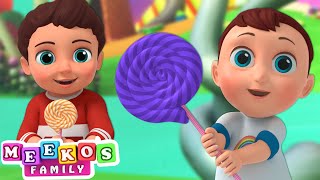 🍭 Lollipop Song 🍭  Nursery Rhymes and Kids Songs  Meekos Family [upl. by Liss]