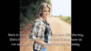 Trisha YearwoodShes In Love With The Boy Lyrics [upl. by Aknayirp]